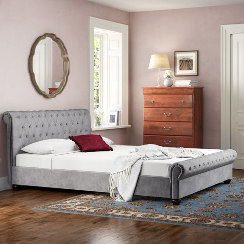 Canora Grey Dashiell Gepolsterter Bettrahmen & Bewertungen | Wayfair.de